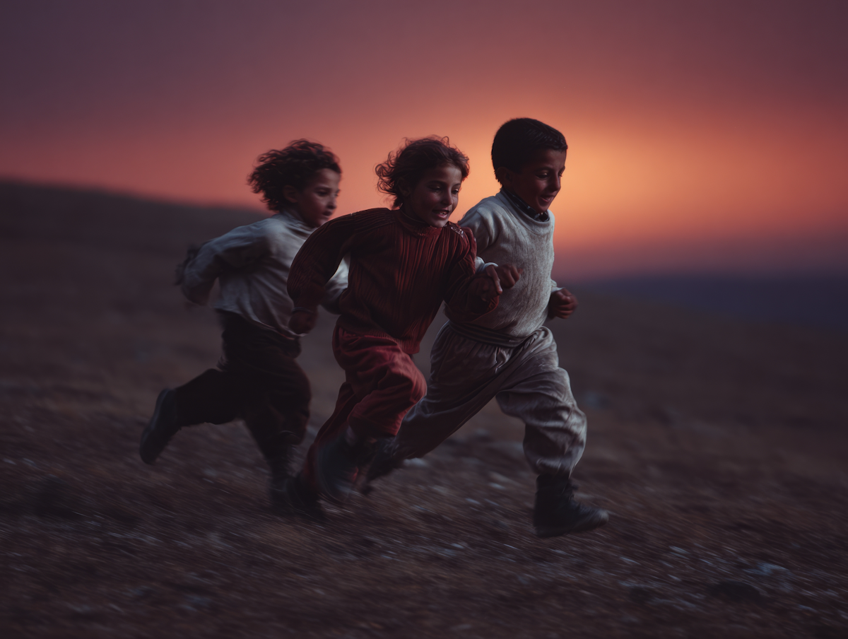 Children with candles