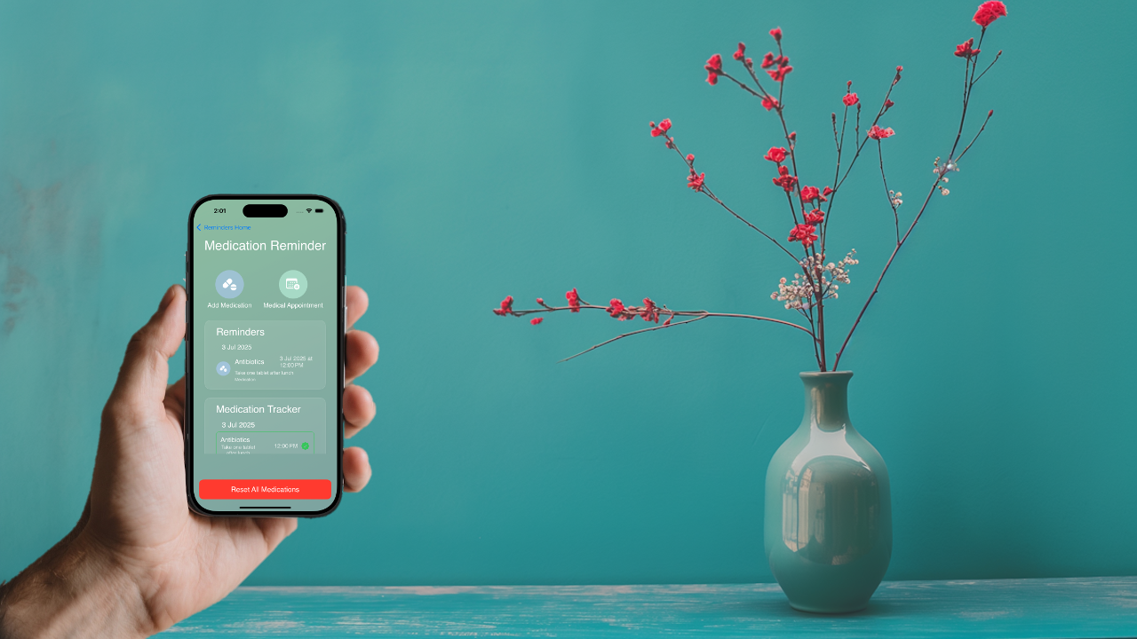 Smartphone with BrainBell app